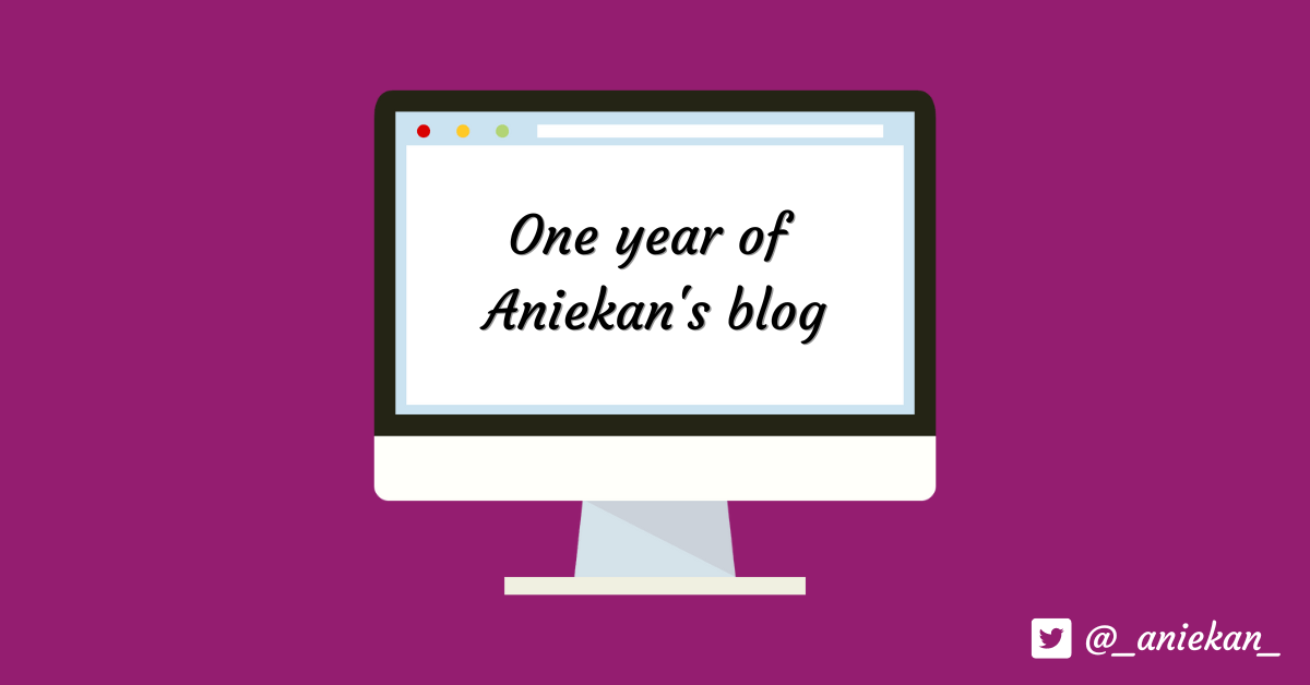 One year of Aniekan’s&nbsp;blog