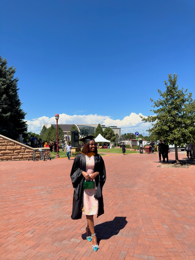 Photo of myself at my graduation