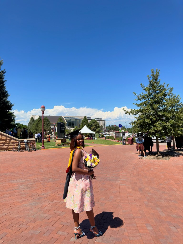 Photo of myself at my graduation